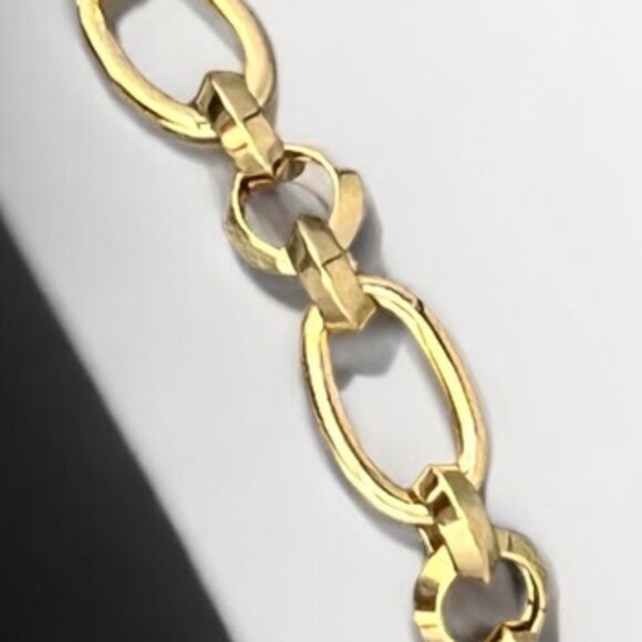 Chunky Cable Chain Link Hypoallergenic Toggle Clasp Fashion Bracelet - Picture 4 of 4